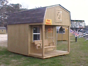 8 x 12 Play House with porch and swing